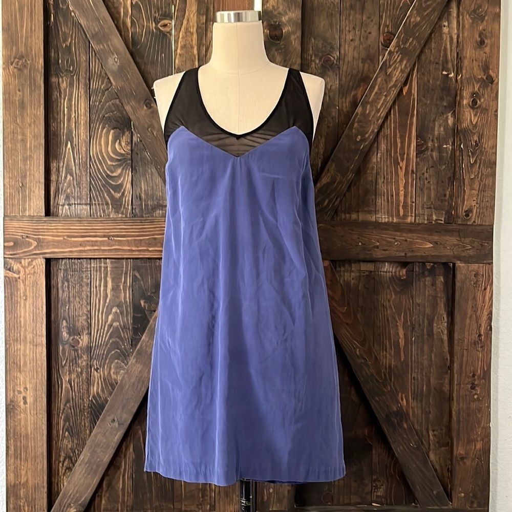 Madison Marcus  dress 100% silk & mesh Xs